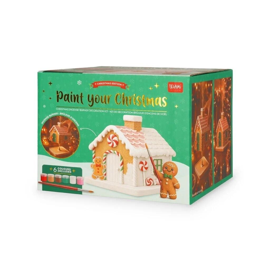 Legami Kit de Decoración Portaincienso Navidad Gingerbread House