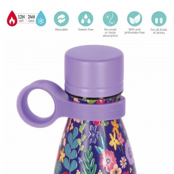 Legami Hot&Cold Botella Térmica 500 ml Flowers