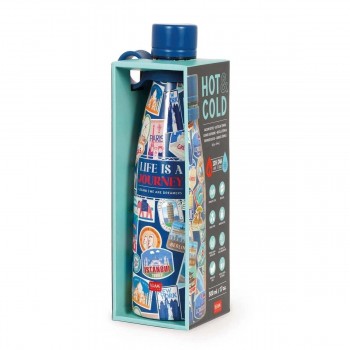 Legami Hot&Cold Botella Térmica 500 ml Travel Stickers