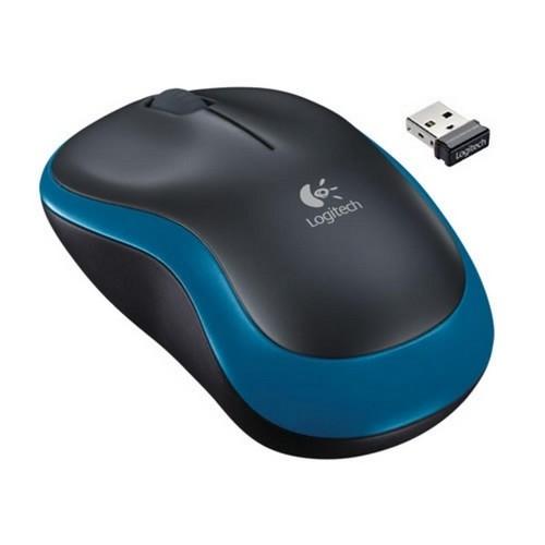 Logitech M185 Ratón Óptico Inalámbrico Azul