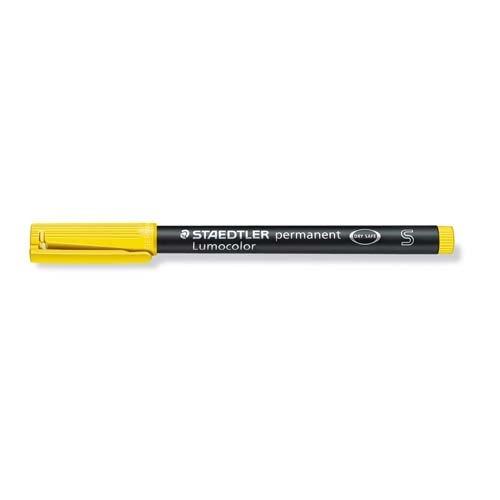 Staedtler Lumocolor S Rotulador Permanente Punta Redonda 0,4 mm Amarillo