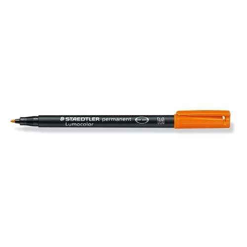 Staedtler Lumocolor M Rotulador Permanente Punta Redonda 0,8-1 mm Naranja