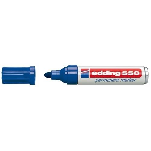 Edding 550 Marcador Permanente Punta Redonda 3-4 mm Azul