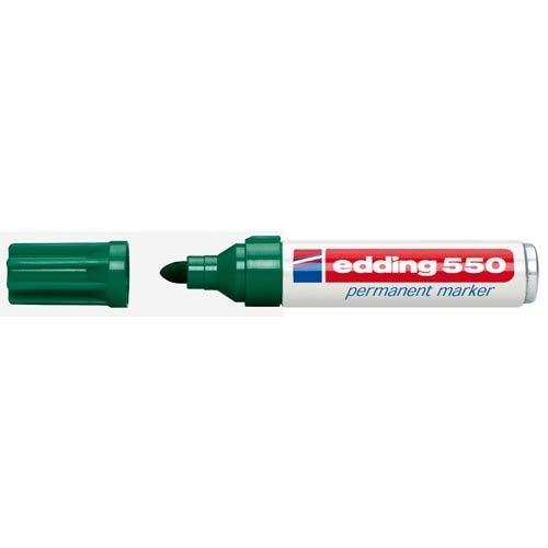 Edding 550 Marcador Permanente Punta Redonda 3-4 mm Verde