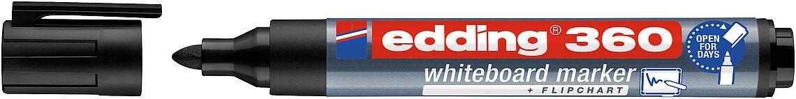 Edding 360 Rotulador Pizarra Blanca Punta 3 mm Negro