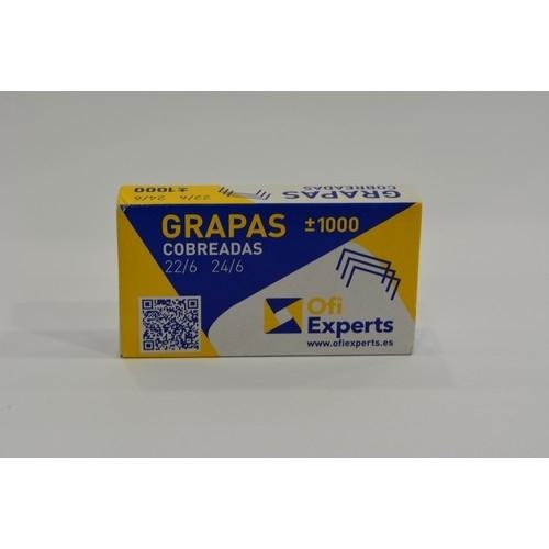 OfiExperts Grapas 22/6-24/6 Cobreadas (1000 ud.)