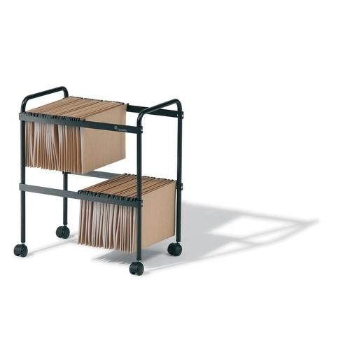 Rocada Carro Fijo Fol. Carp.Colgant. 2 P. Negro