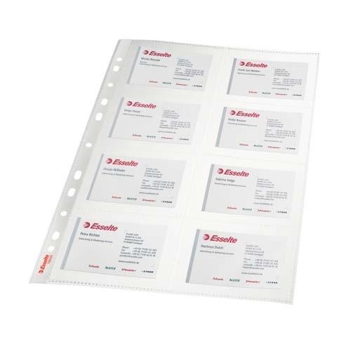 Das Esselte Bolsa 10 Fundas Para Tarjetas De Visita A4
