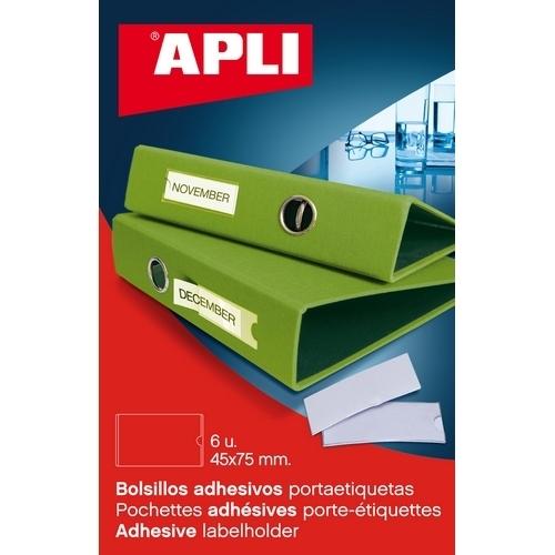 Apli Bolsillo Adhesivo Etiquetas 45x75 mm