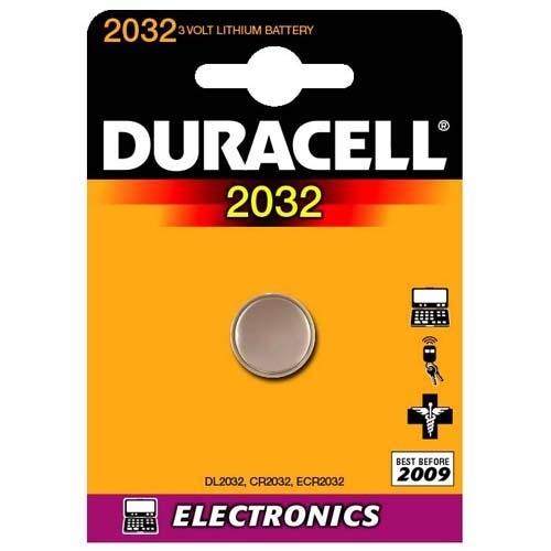 Duracell CR2032 Pilas Alcalinas Boton 3V DL2032/CR2032 (2 Uds.)