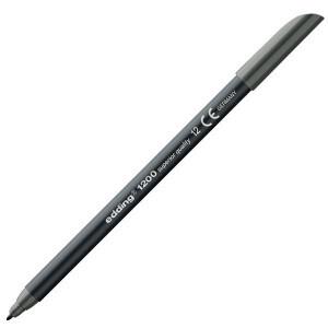 Edding 1300 Rotulador Punta Fibra Redonda 2 mm. Gris