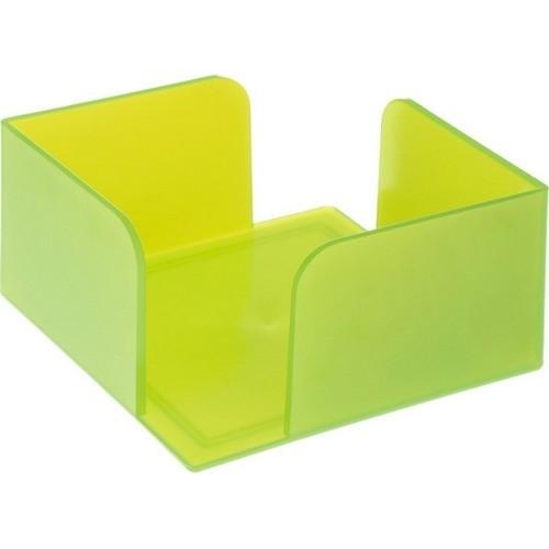 Portanotas Cuadrado Verde Kiwi Traslúcido