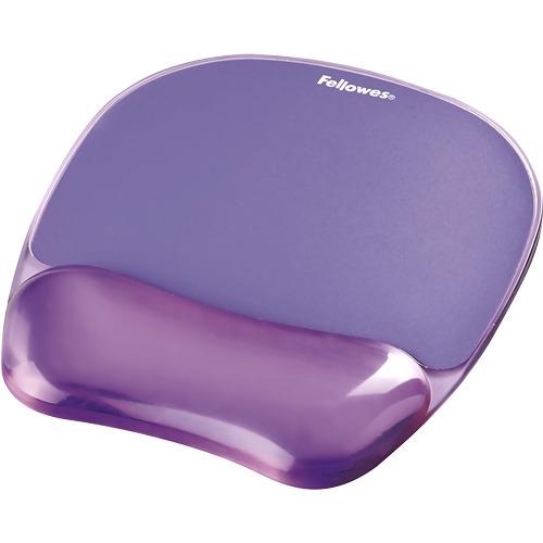 Fellowes Gel Crystal Alfombrilla Reposamuñecas Gel Violeta