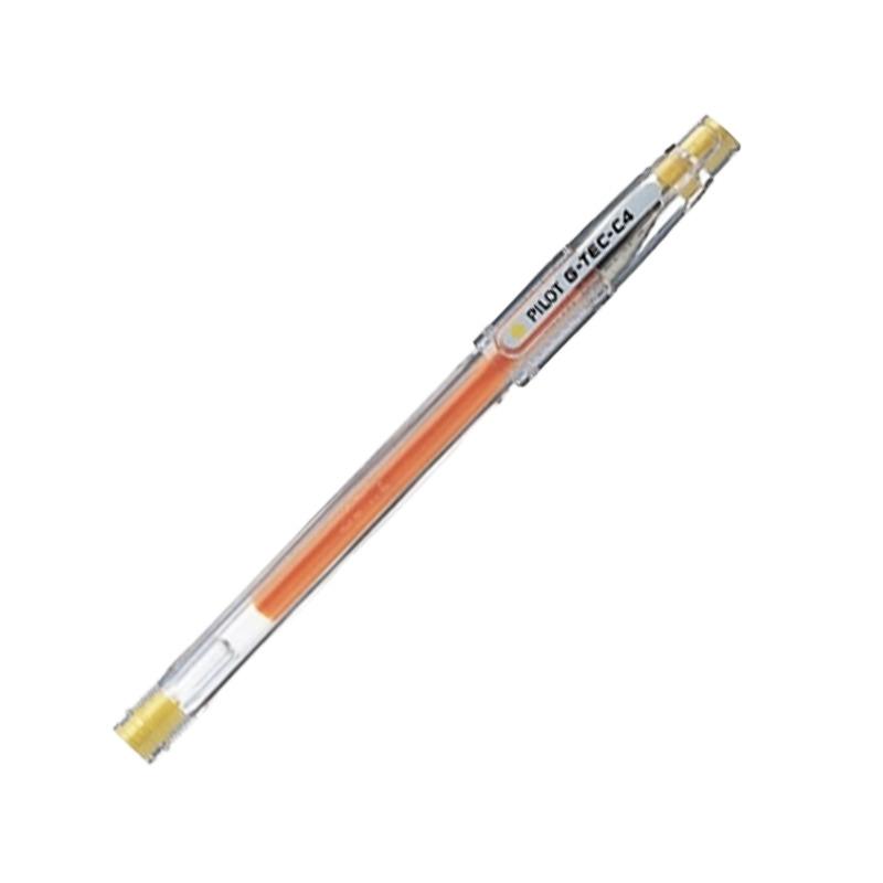Pilot G-Tec C4 Bolígrafo Gel Ultrafino 0,4mm Amarillo