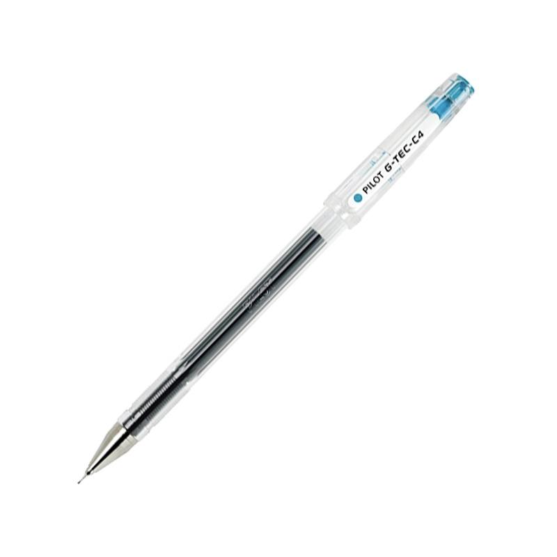 Pilot G-Tec C4 Bolígrafo Gel Ultrafino 0,4mm Azul Celeste