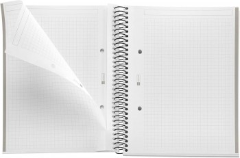 Miquelrius Libreta Espiral A5 Cuadrícula 5mm Tapa Polipropileno 80 Hojas 70g