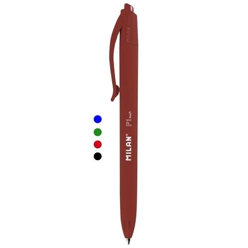 Milan P1 Touch Bolígrafo Retráctil Tinta Aceite 1mm Verde