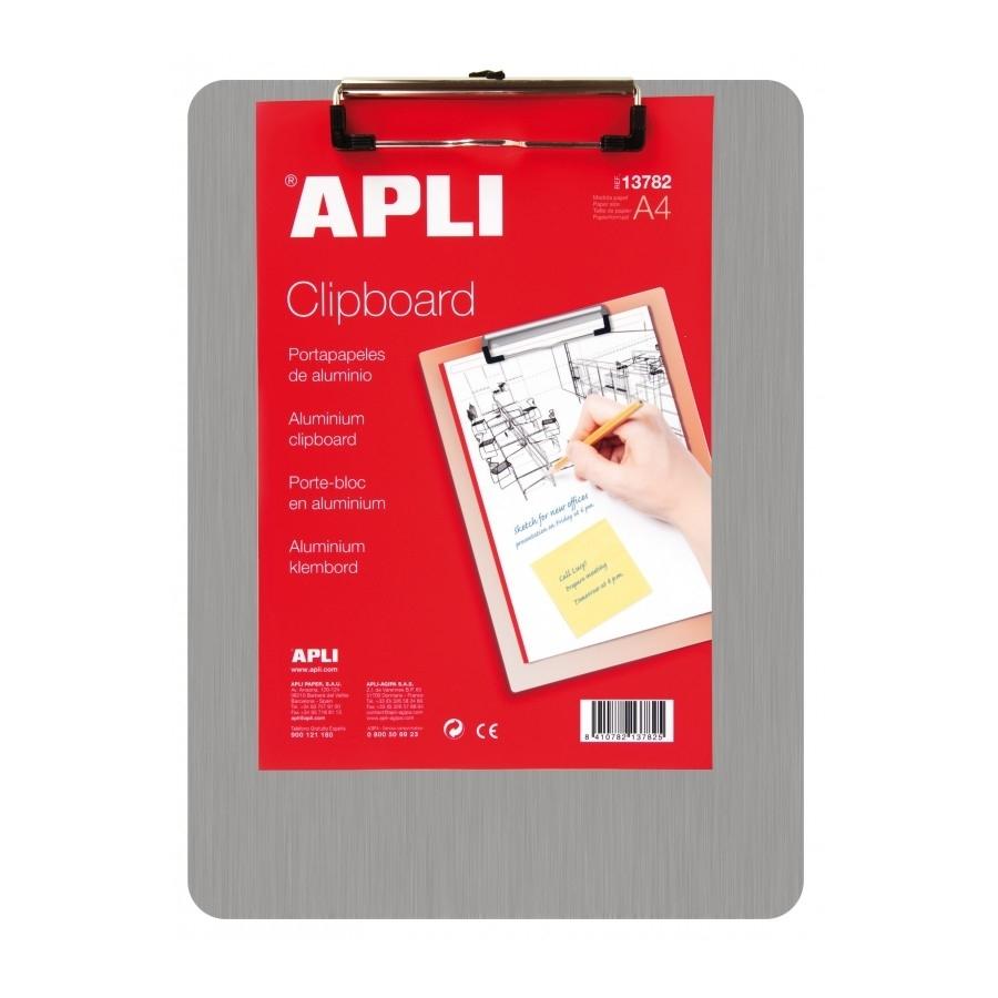 Apli Clipboard Portapapeles Aluminio A4