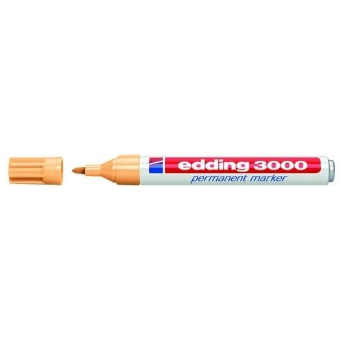 Edding 3000 Marcador Permanente Punta Redonda 1,5-3 mm Naranja Claro