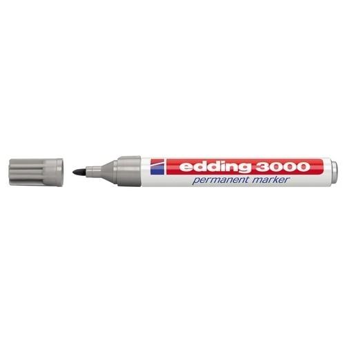 Edding 3000 Marcador Permanente Punta Redonda 1,5-3 mm Gris