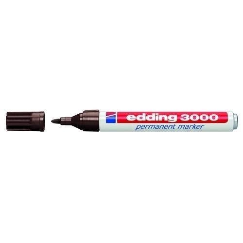 Edding 3000 Marcador Permanente Punta Redonda 1,5-3 mm Marrón Oscuro