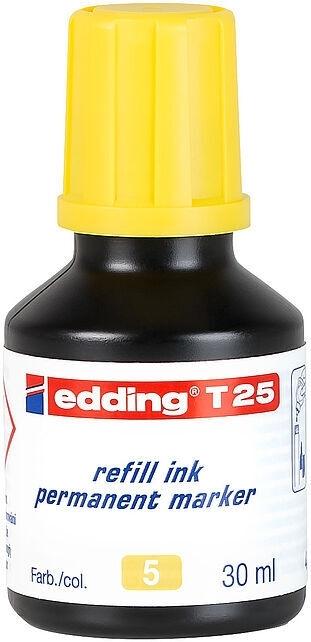 Edding T25 Tinta Recarga Marcador Permanente 30 ml Amarillo