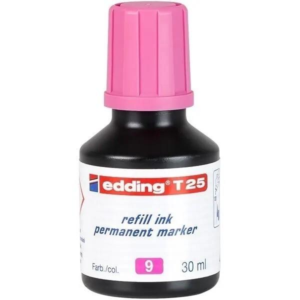 Edding T25 Tinta Recarga Marcador Permanente 30 ml Rosa