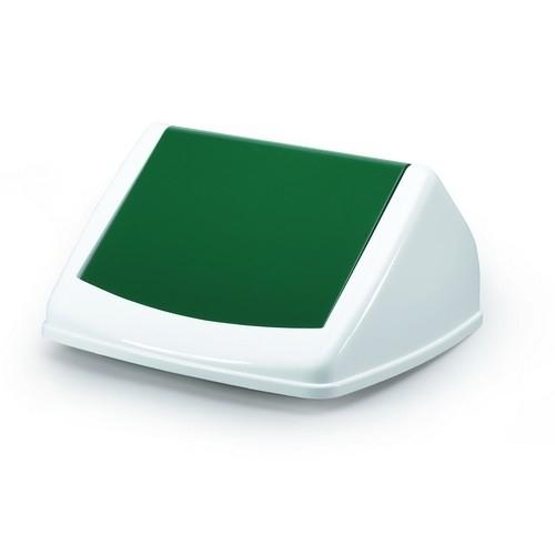 Durabin Tapa Cubo Flip Square 40L Bl/Vd