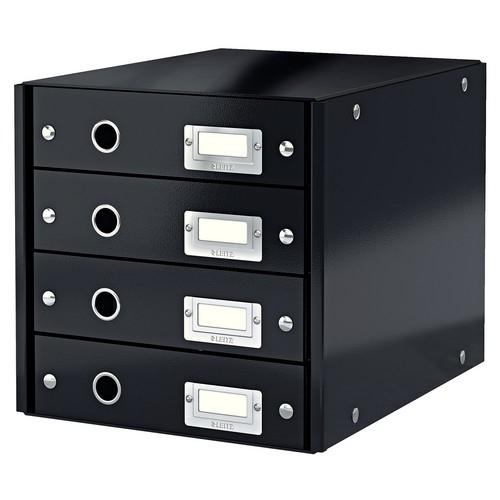 Leitz Click & Store Módulo Montable 4 Cajones Negro