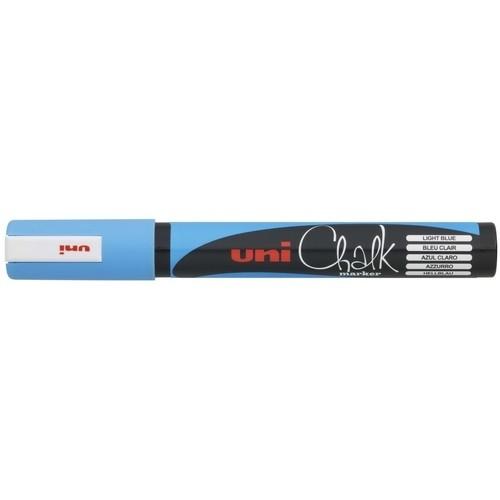 Uni-Ball Marcador Tiza Líquida Pwe5M Azul Claro