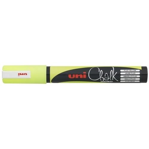 Uni-Ball Marcador Tiza Líquida Pwe5M Amarillo Fluor