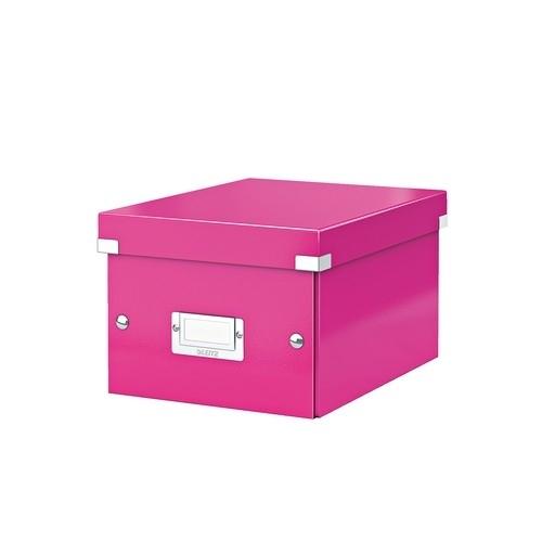 Caja archivo universal pequeña (A5) 216x160x282mm Leitz fucsia Click & Store