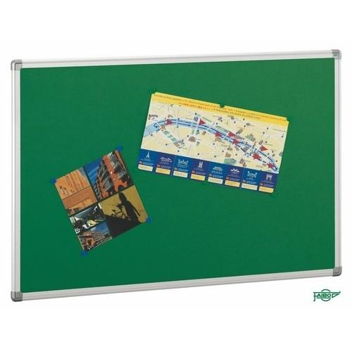 Faibo Tablero De Corcho Ligero Tapizado Verde 60X90 Cm.