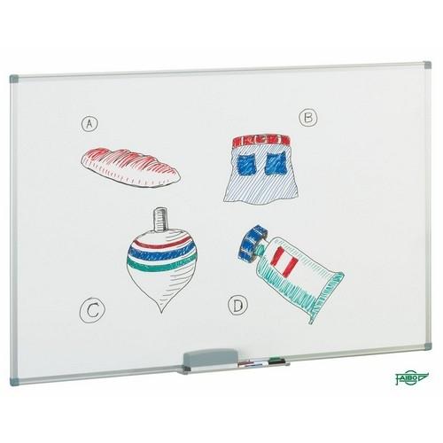 Faibo Pizarra Blanca Melamina Marco Aluminio 90x120 cm