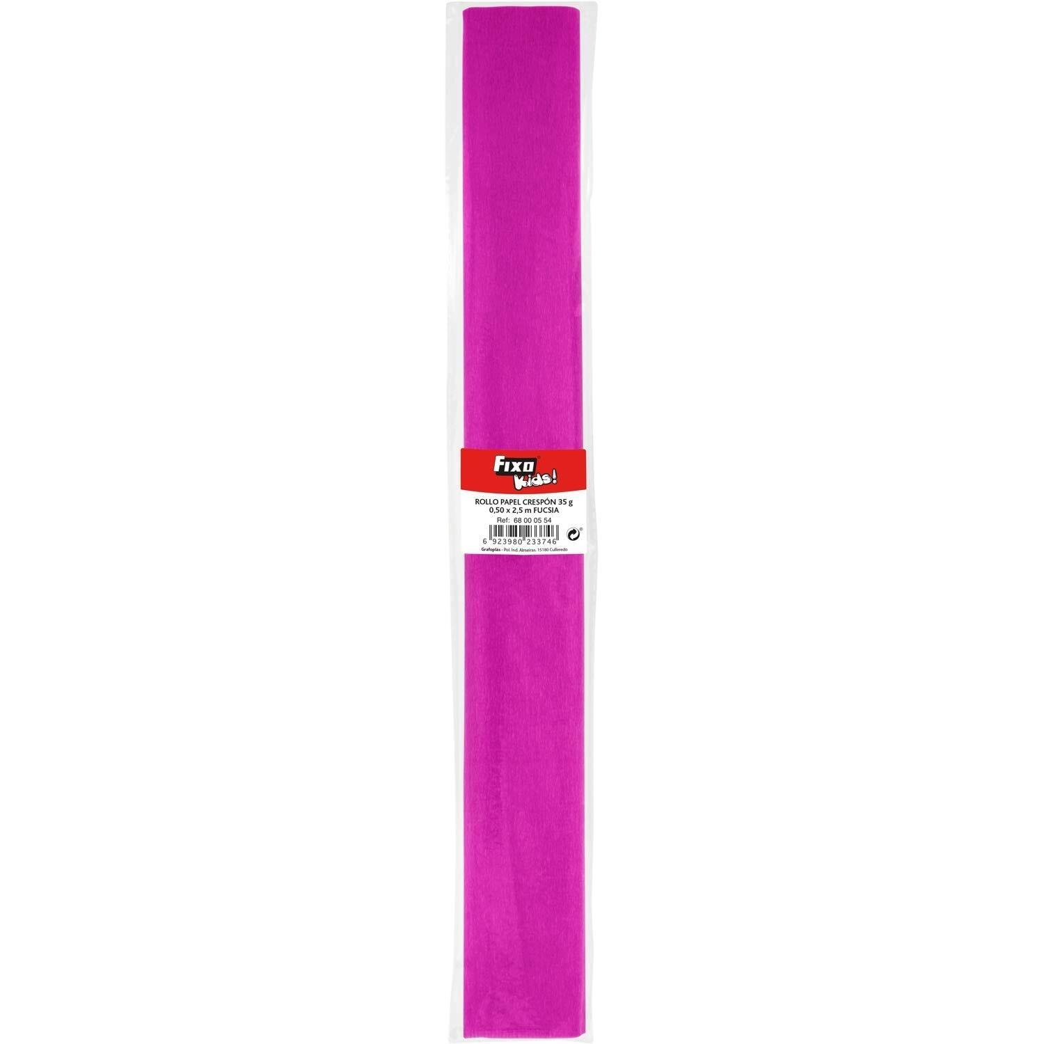 Papel Crespon 0,50X2,5 M. 35Gr. Fucsia