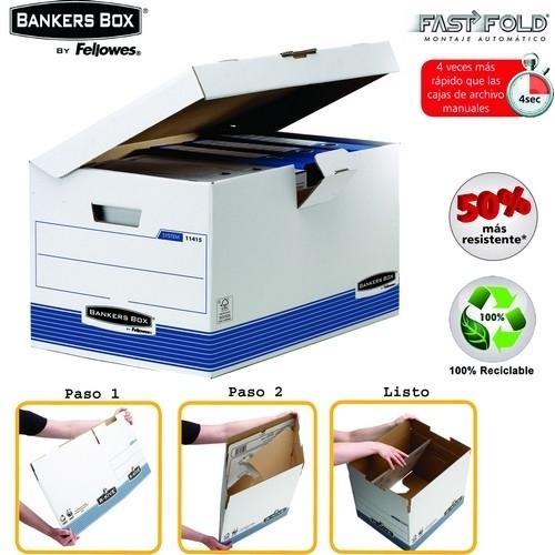 Fellowes Bankers Box Maxi Contenedor Archivo Tapa Fija Azul