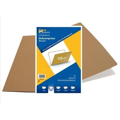 Grafoplas Subcarpeta A4 240G. Kraft Bicolor