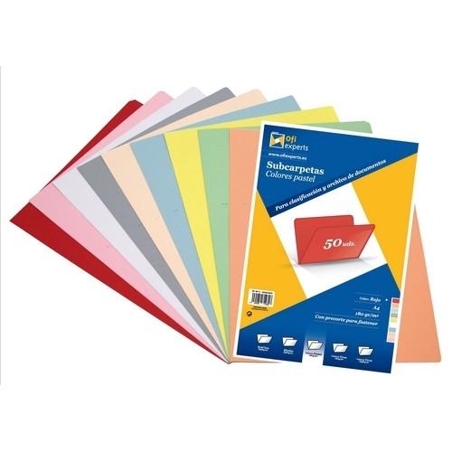 Grafoplas Subcarpeta A4 180G. Rojo Pastel