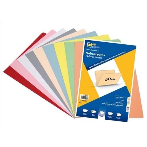 Grafoplas Subcarpeta A4 180G. Crema Pastel