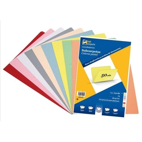 Grafoplas Subcarpeta A4 180G. Amarillo Pastel