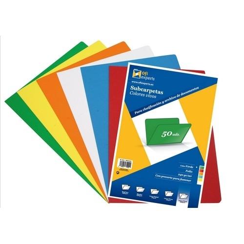 Grafoplas Subcarpeta Folio 240 g Verde (50 Ud.)