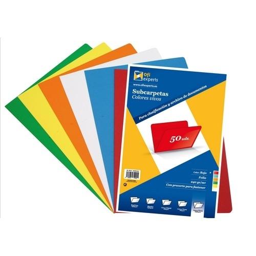 Grafoplas Subcarpeta Folio 240 g Rojo (50 Ud.)