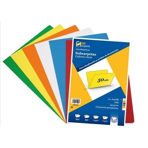 Grafoplas Subcarpeta Folio 240 g Amarillo (50 Ud.)
