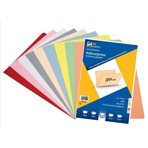 Grafoplas Subcarpeta Folio 180G. Crema Pastel