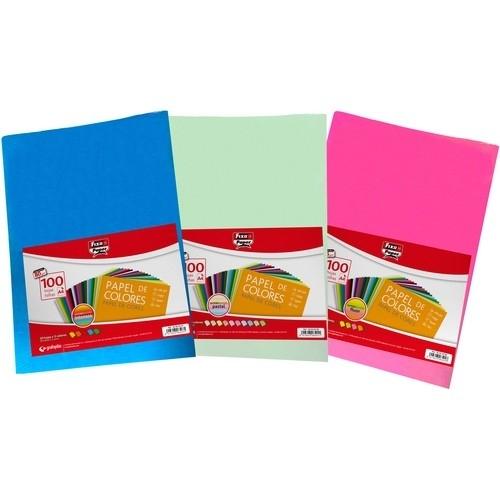 Fixo Papel A4 80Gr 100 Hojas Intenso Colores Surtidos