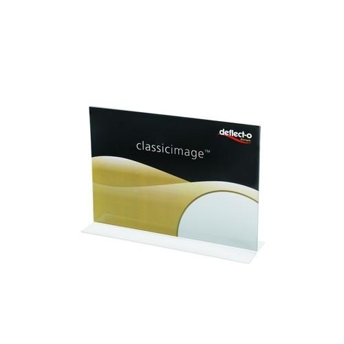 Deflecto Expositor Sobremesa T A4 Horizontal Transparente