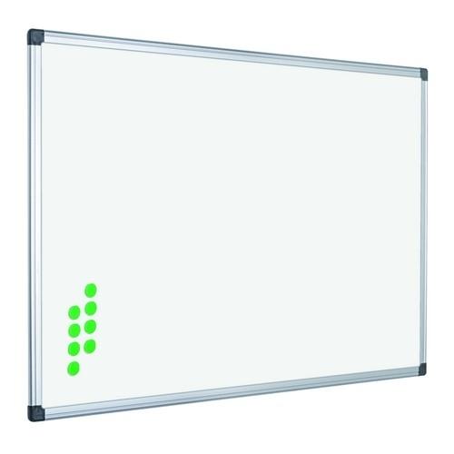 Rocada Pizarra Blanca Doble Cara Vitrificada Marco Aluminio 120x90 cm