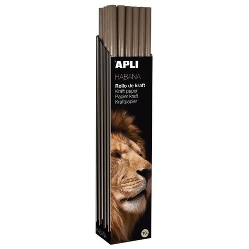 Apli Rollo Papel Kraft Marrón 70g 1x50 m