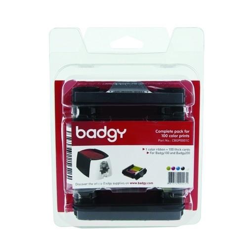 Evolis Badgy Kit Completo 100 Impresiones