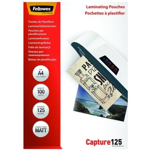 Fellowes Funda Plastificar A4 125 Micras Mate 100 Un.